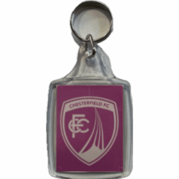 Pink and White Keyring