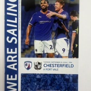CFC vs Port Vale Cup Programme