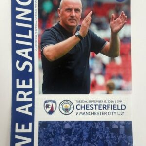 CFC vs Manchester City U21's Cup Programme
