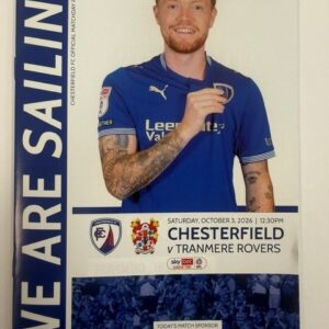 CFC vs Tranmere Rovers Programme